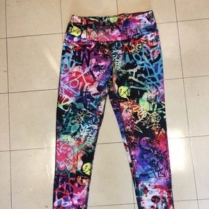 Graffiti Material Girl Leggings